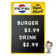 PEPSI 看板 メニュー チョークボード アメリカン インテリア 店舗用品