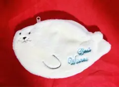 CRIOLLO クリオロ ふわふわ あざらしポーチ 白　seal