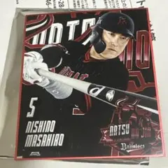 オリックス・バファローズ 西野真弘 5 夏の陣 ミニ色紙