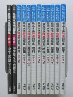 中学 最高水準 特進 問題集 12冊セット