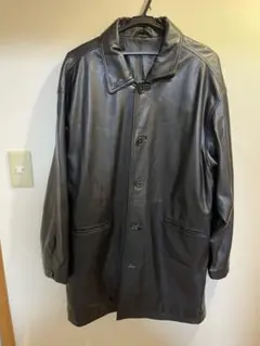 Todayful ブラックレザージャケット ロング丈 欠損多々あり