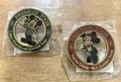 新品未使用！東京ディズニーランド・シー プレミアムツアーピンバッジセット