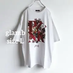 1330◆glamb グラム パンクブーケＴシャツ ホワイト L