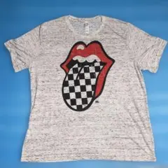 ローリング・ストーンズ チェッカーフラッグタン　バンドTシャツ