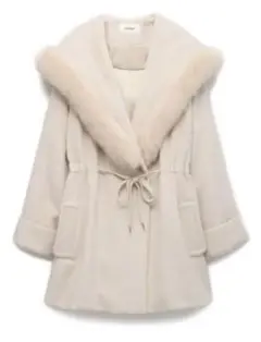 コート snidel レディモッズファーコート ホワイト 2015年aw