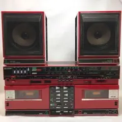#2001【通電のみ確認済】 SHARP QT95 コンポ