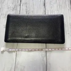 こなれ感　a.testoni TESTONI　長財布　レザー　ネイビー　大判 こなれ感 a.testoni TESTONI 長財布 レザー ネイビー 大判