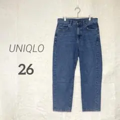 【UNIQLO】完売品✨スラウチテーパードアンクルジーンズ デニム 綿100%