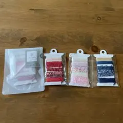 ポケオリ　糸　セット　　ミニ織り機　布