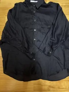 美品❗️FRAMeWORK ダークネイビー シャツ麻素材