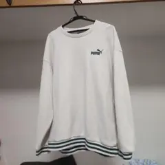 PUMA ライトグレー トレーナー XL　GVクルースウェット679859 17