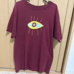 目Tシャツ フルーツオブザルーム ヘビーコットン ワインレッド 最終値下げ