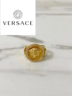 ヴェルサーチ リング 指輪 18金 k18 18k ダイヤモンド VERSACE