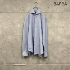 BARBA　バルバ ブルー シャツ 長袖 N1141