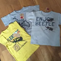 ビートルプリント Tシャツ 3枚セット 100cm