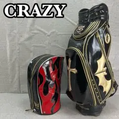 クレイジースポーツ　ゴルフ用　キャディバッグ　カート式　エナメル