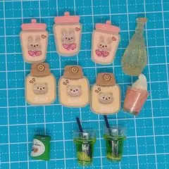 28. 送料込み デコパーツ 11個 飲み物 ボトル
