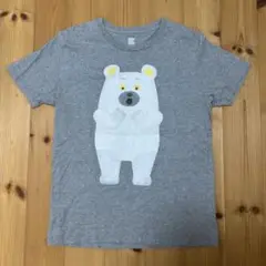 tupera tupera グラニフ　クマプリント グレー Tシャツ Sサイズ