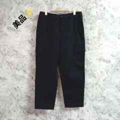 美品　ヒューマンウーマン　カーゴパンツ【M】ネイビー　紺　きれいめ