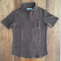 【美品】TIMONE(ティモーネ)パイル　コットン　スキッパー　ポロシャツ