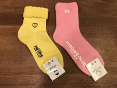 【新品未使用】ピッコーネ　靴下(イエロー・ピンク)2足セット