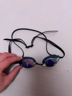 Speedo スピード　競技用ゴーグル ブルーミラー