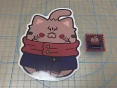 呪術廻戦 MEGA CAT PROJECT 呪術ニャンコ BIG ステッカー