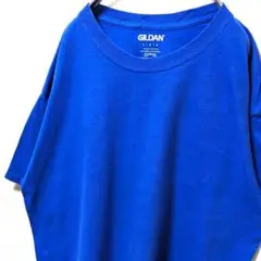 ギルダン 無地 Tシャツ ブルー 青 L 古着ビンテージ