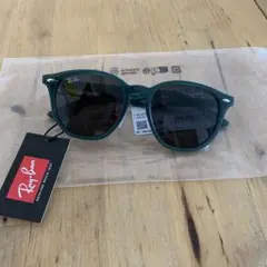 Ray-Ban グリーンサングラス オレンジケース付き