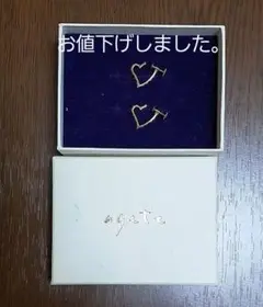 agete K10 フープ イヤリング