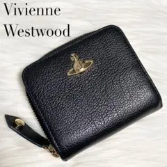 Vivienne Westwood ラウンドファスナー2つ折り財布 オーブ 黒