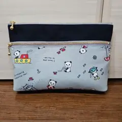 専用　リクエスト　ダブルファスナーポーチ