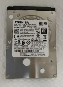 TOSHIBA MQ01ACF050 500GB 内蔵型HDD