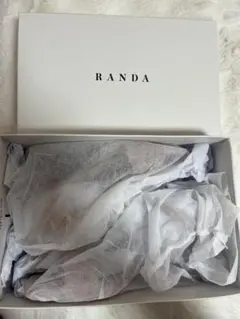 RANDA チェリーヒールストラップサンダル ピンク