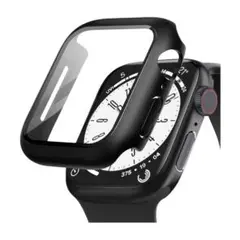 Apple Watch 44MM 保護フィルム シルバー ブラック