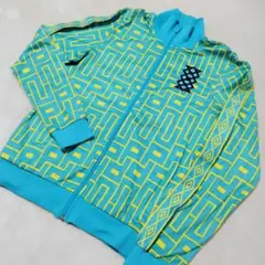 UMBRO アンブロ トラックジャケット ジャージ 総柄 ロゴテープ