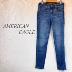 AMERICAN EAGLEスキニーデニム ブルー 細身 ジーンズ 伸縮性741