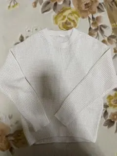 GU ワッフル　ニット　セーター