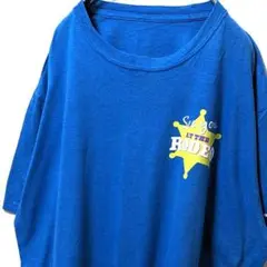 クックチルドレンズ ロデオ ロゴ Tシャツ ブルー 青 古着