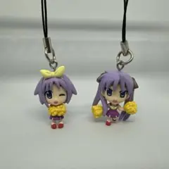 らき☆すた　ストラップ　フィギュア　キーホルダー