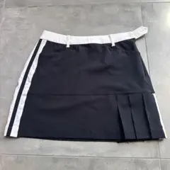 【美品】BLACK&WHITE ブラック プリーツスカート　サイズM