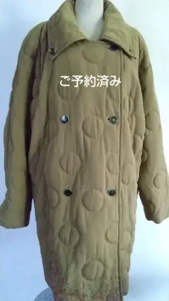 ロング コート ダブル アウター ジャケット レトロ ミセス