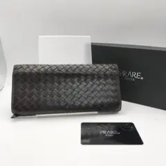 プレリー　長財布　財布　ウォレット　レザー　ブラウン