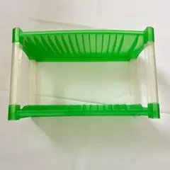 グリーン プラスチック CD収納 BOX