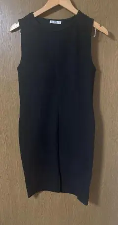 ZARA ザラ ノースリーブ ワンピース ブラック 黒 Lサイズ