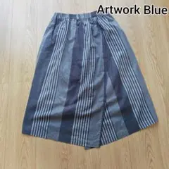 Artwork Blue ウエストゴム　スカート　グレー