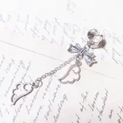 silverりぼん天使イヤーカフ 量産型
