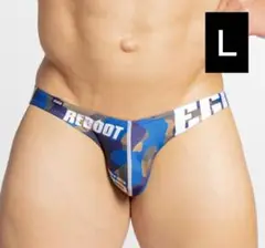 EGDE≪ REBOOT RE CAMO スーパーローライズ ビキニ 青迷彩 L