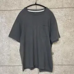 無印良品　ダークグレー Mサイズ Tシャツ ポケット付き