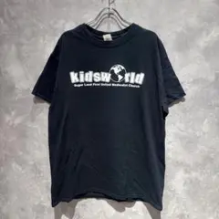 【送料無料】USA古着 GILDAN kidsworld プリント Tシャツ